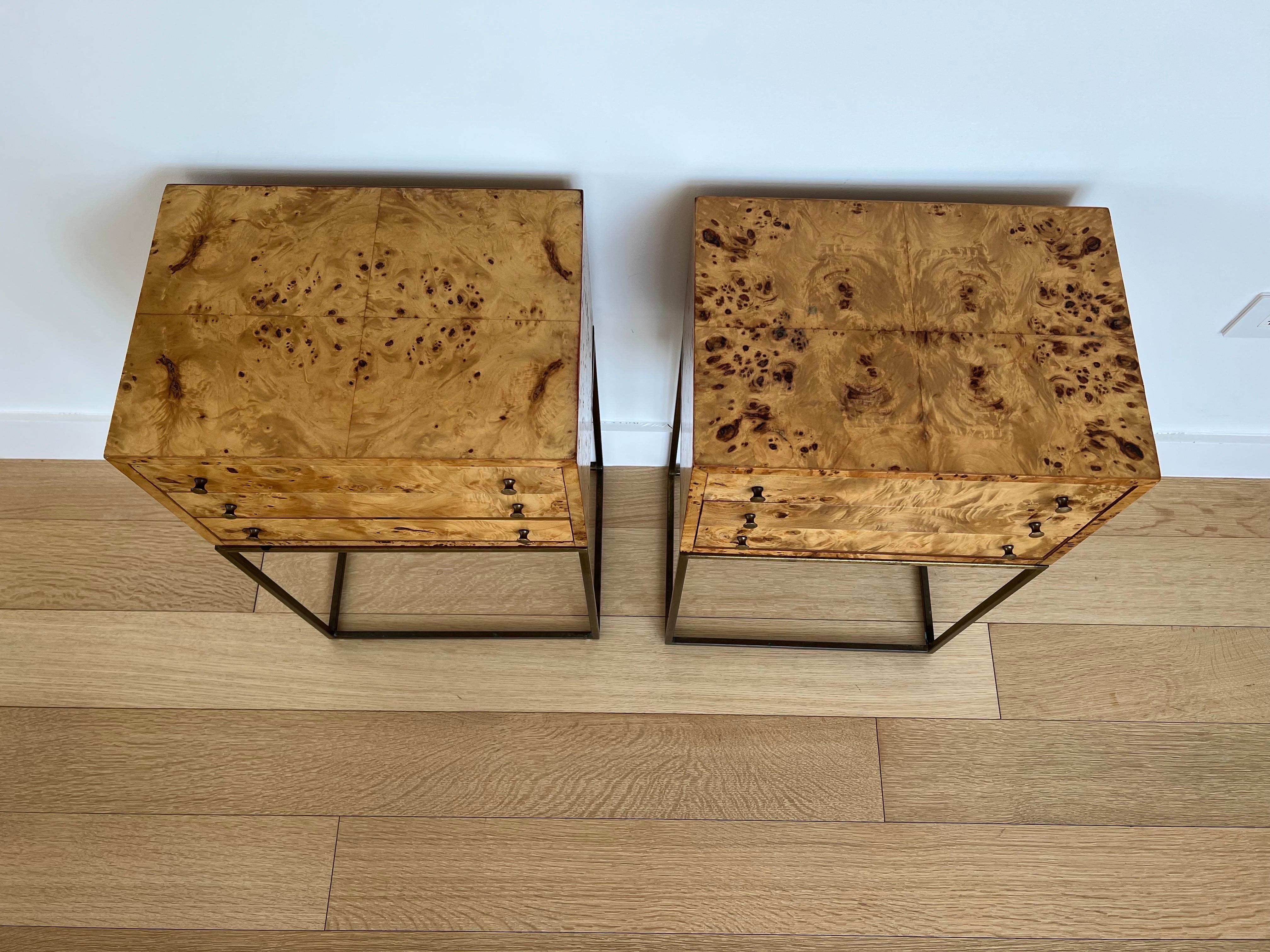 American Pair of Milo Baughman Jewelry Chests For Sale
