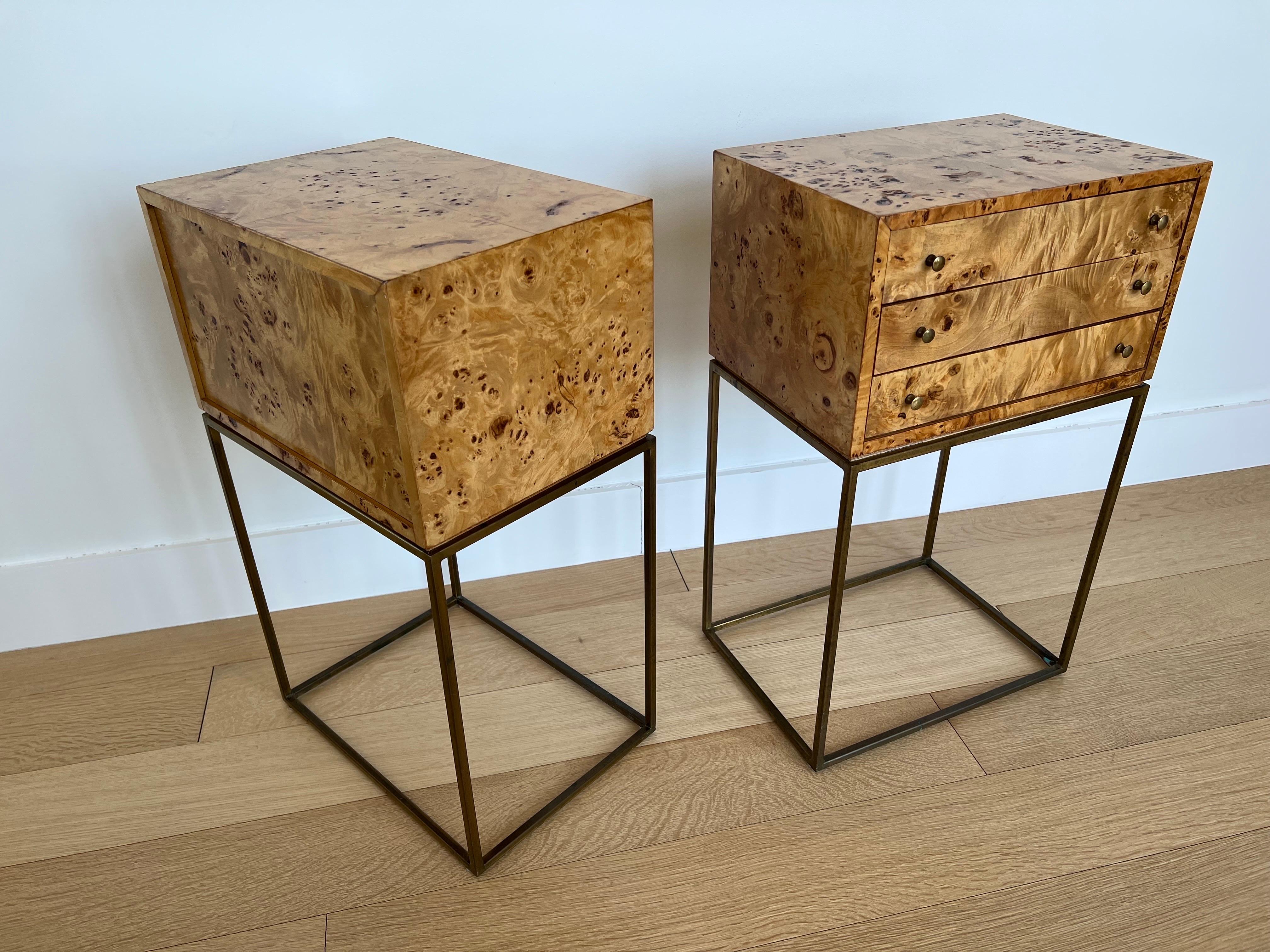 Late 20th Century Pair of Milo Baughman Jewelry Chests For Sale