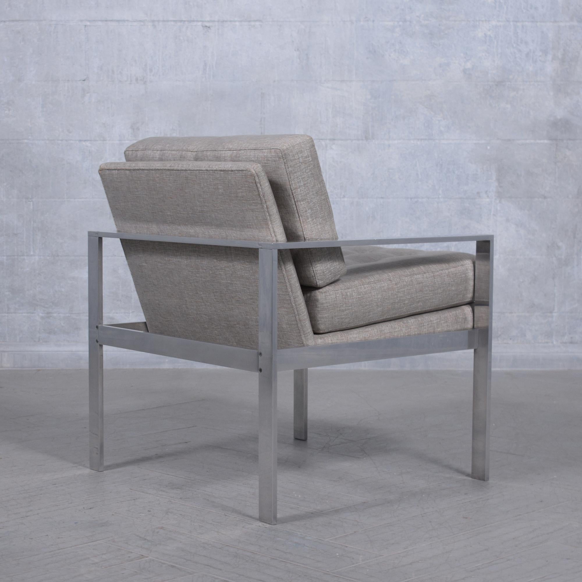 Restored Milo Baughman Lounge Chairs: Mid-Century Elegance Meets Modern Comfort For Sale 5