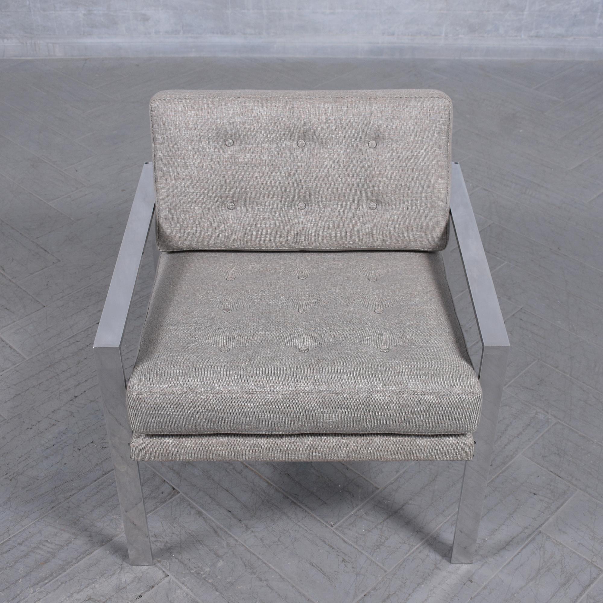 American Restored Milo Baughman Lounge Chairs: Mid-Century Elegance Meets Modern Comfort For Sale