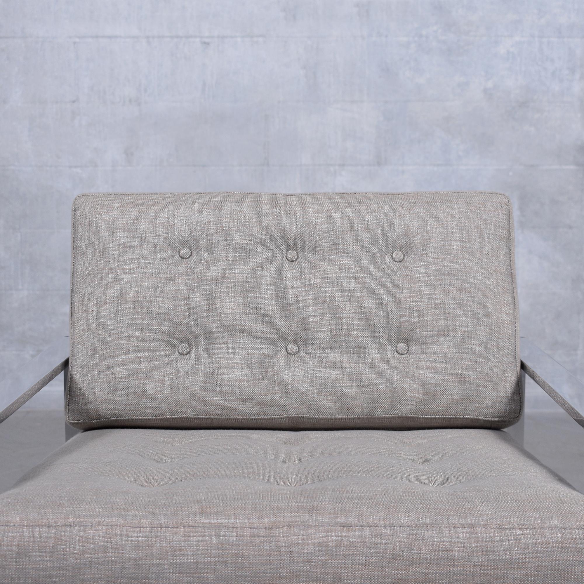 Restaurierte Milo Baughman Loungesessel: Mid-Century Elegance Meets Modern Comfort im Zustand „Gut“ im Angebot in Los Angeles, CA