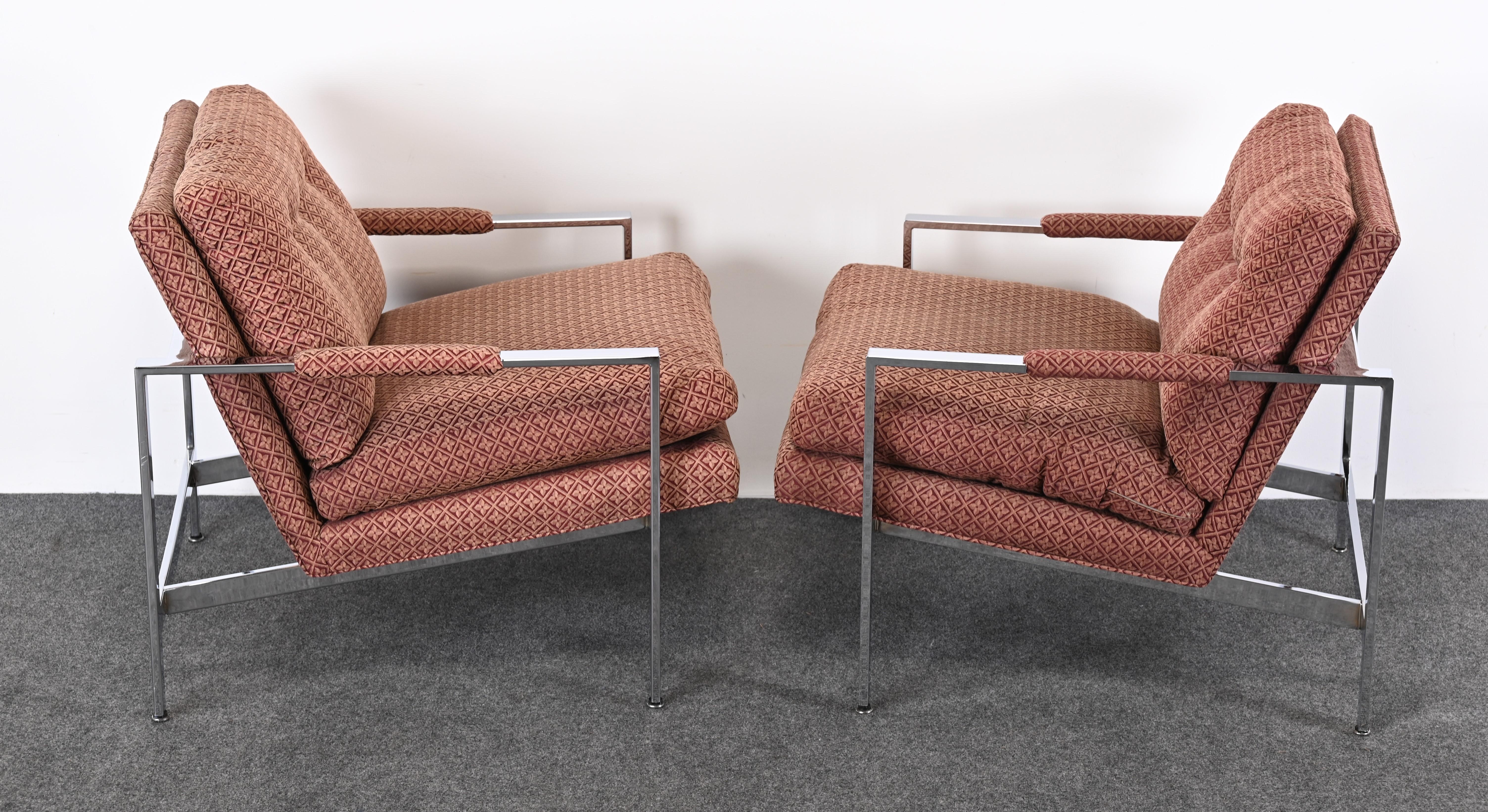 Pair of Milo Baughman Lounge Chairs for Thayer Coggin, 20th Century 6