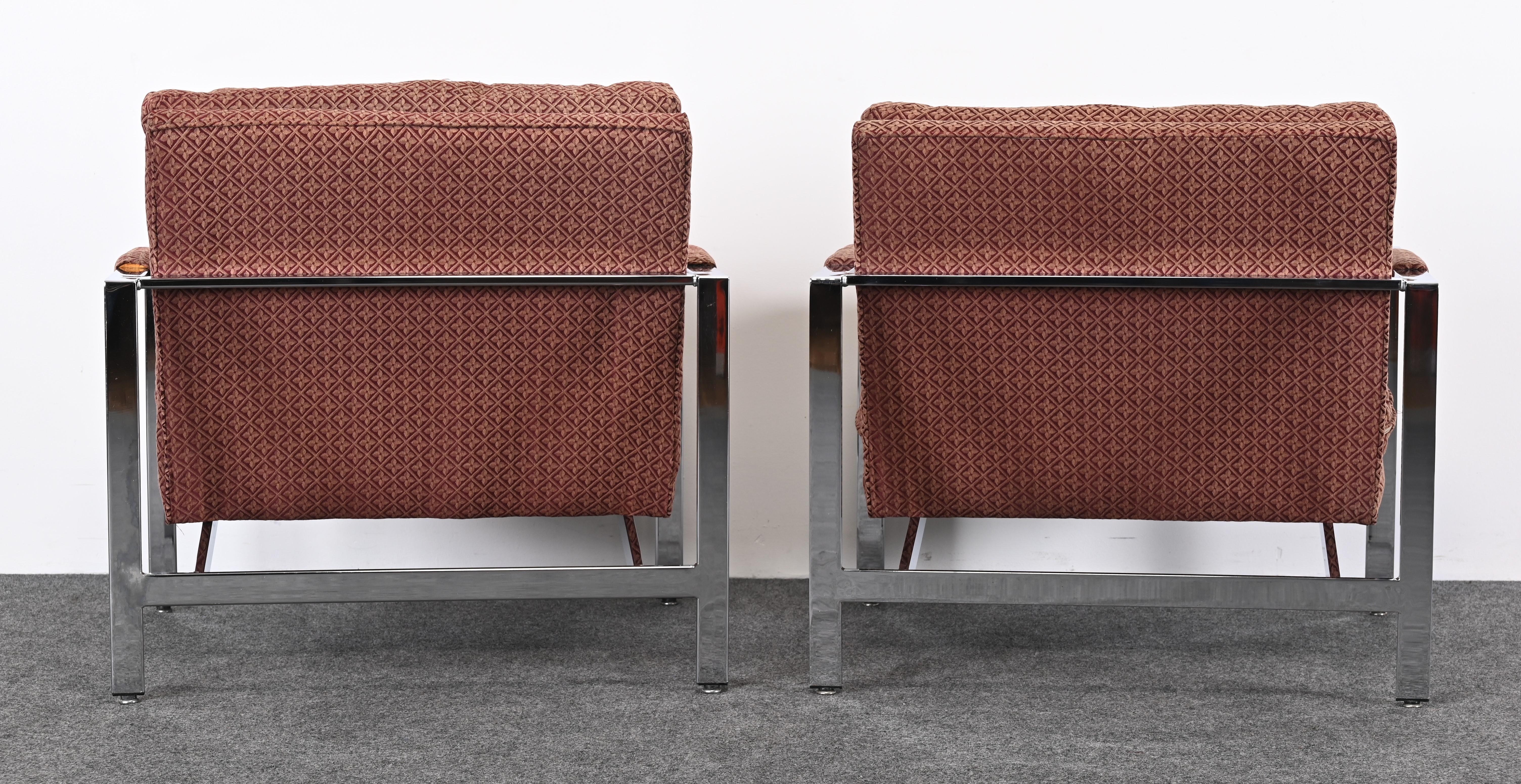 Pair of Milo Baughman Lounge Chairs for Thayer Coggin, 20th Century 9