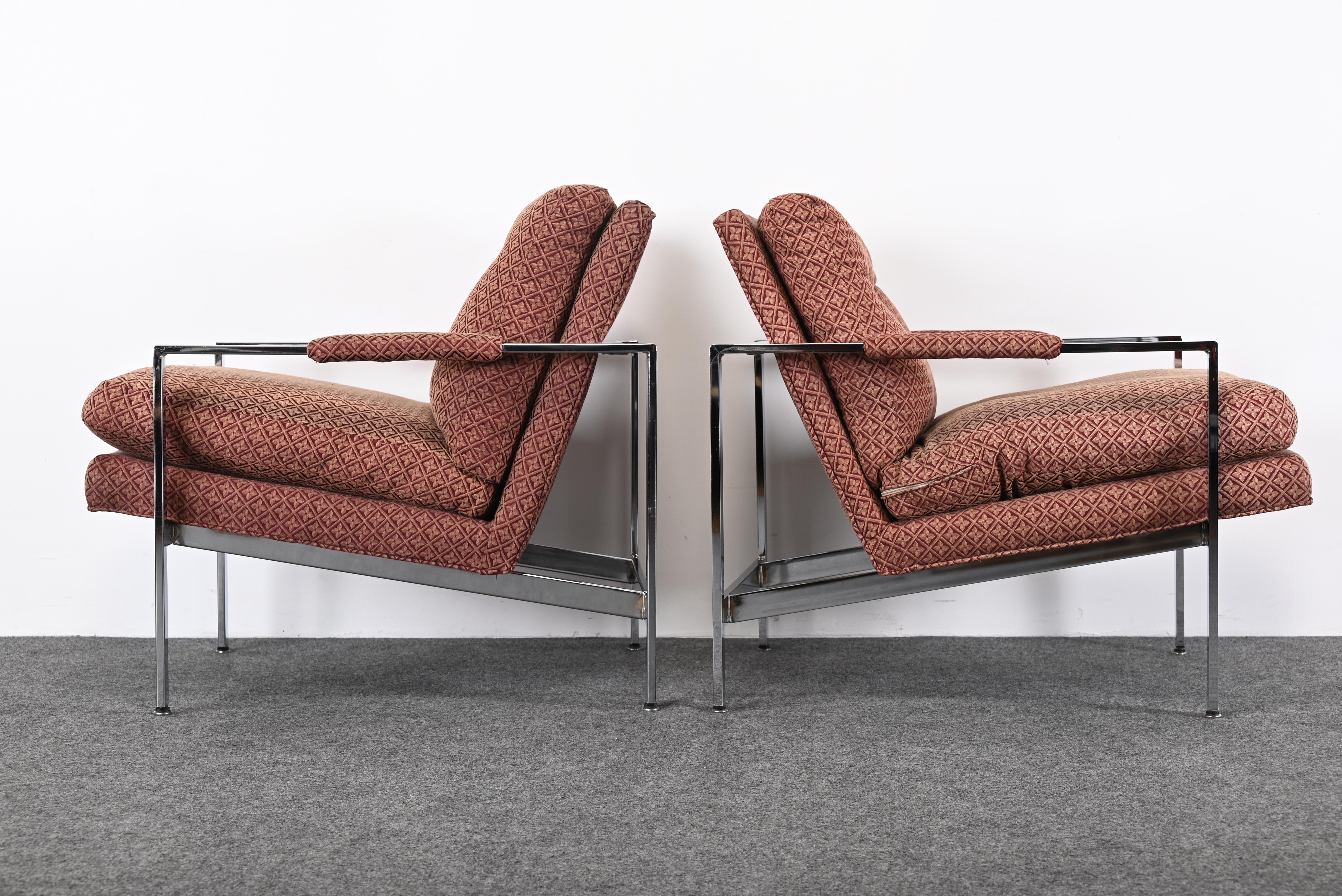 Pair of Milo Baughman Lounge Chairs for Thayer Coggin, 20th Century 12