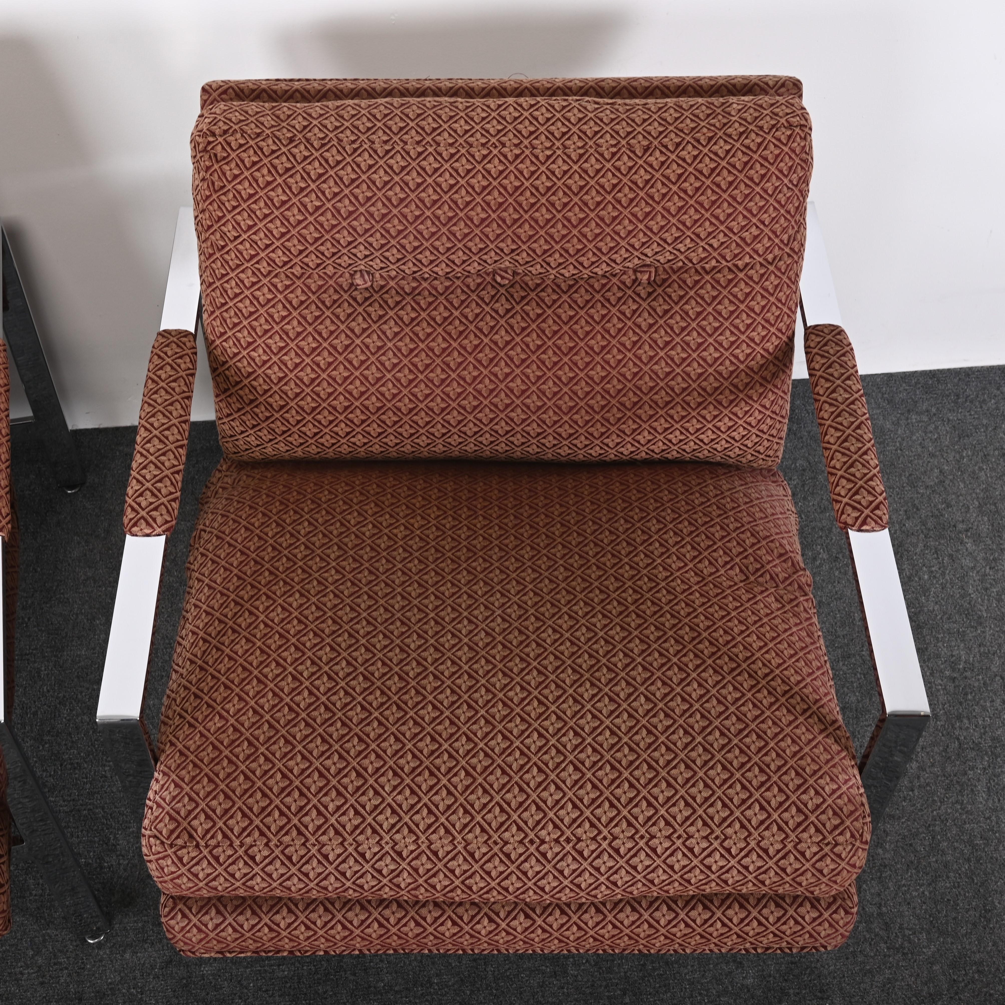 Pair of Milo Baughman Lounge Chairs for Thayer Coggin, 20th Century 1