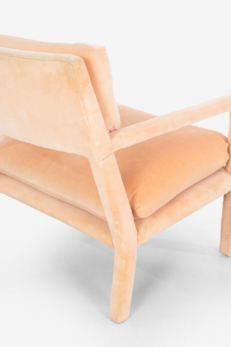 Pareja de sillones reclinables estilo Parsons de Milo Baughman en venta 3