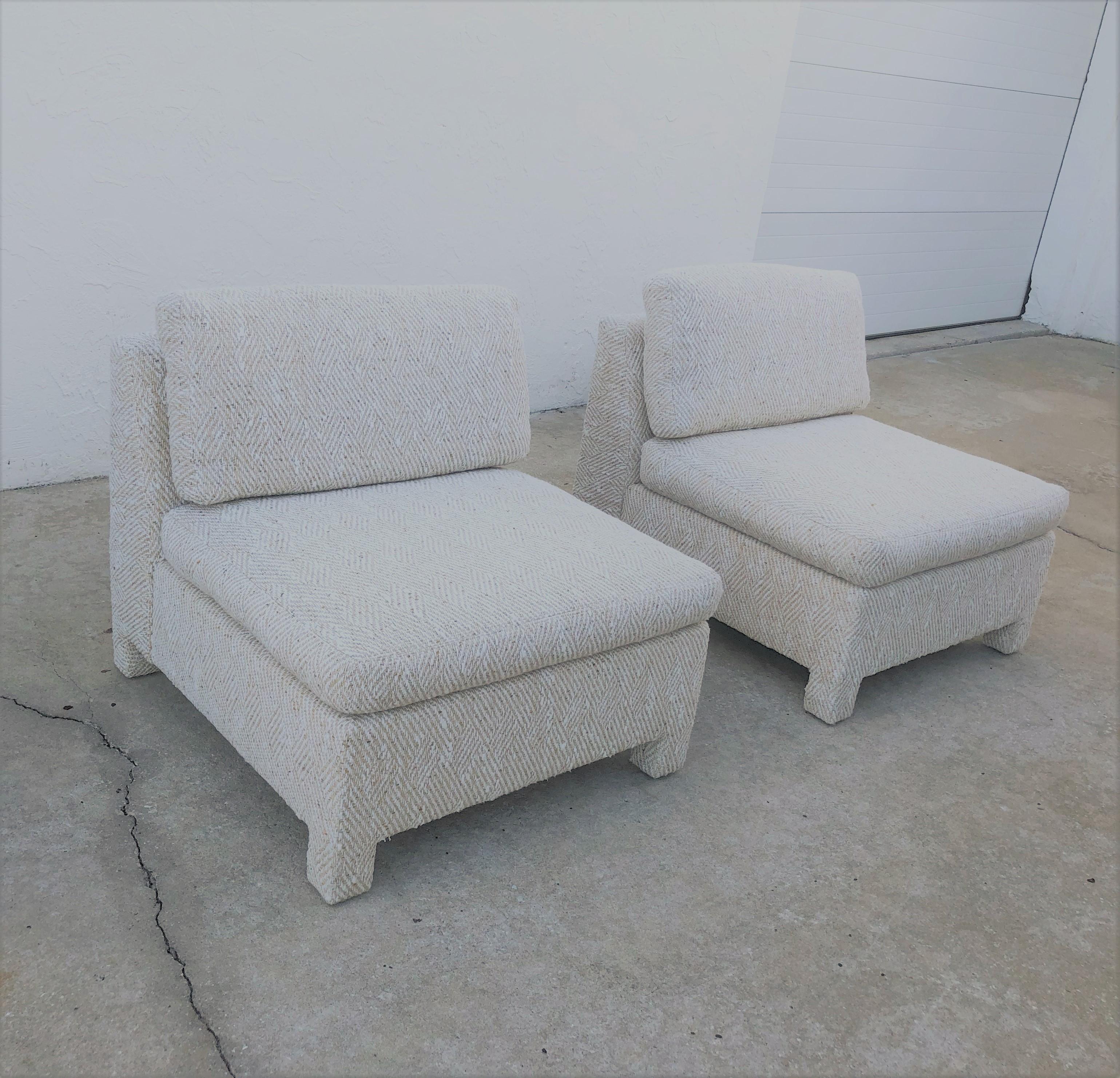 Pair of Milo Baughman Slipper Chairs for Thayer Coggin, 1979 12