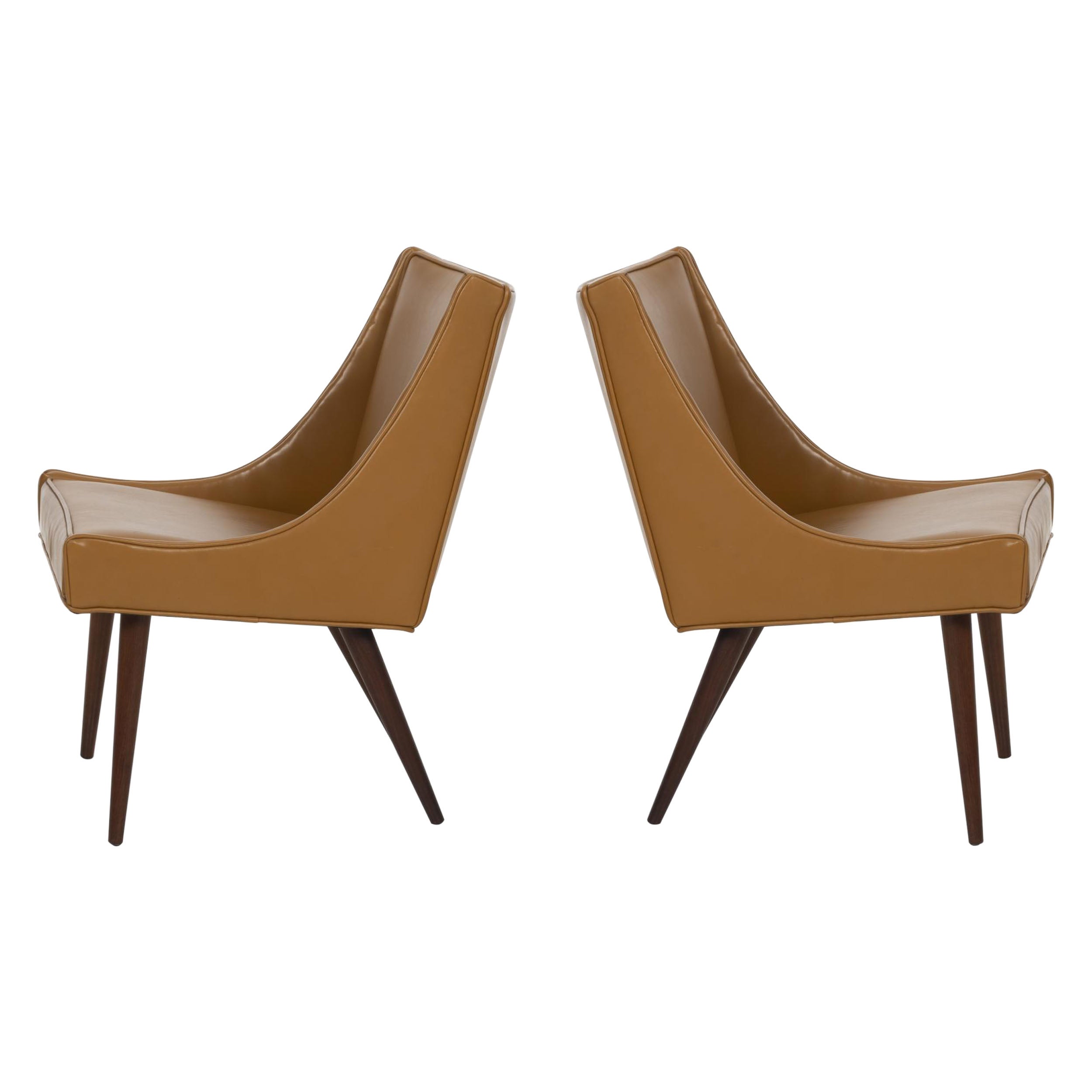 Paire de fauteuils pantoufles de Milo Baughman pour Thayer Coggin
