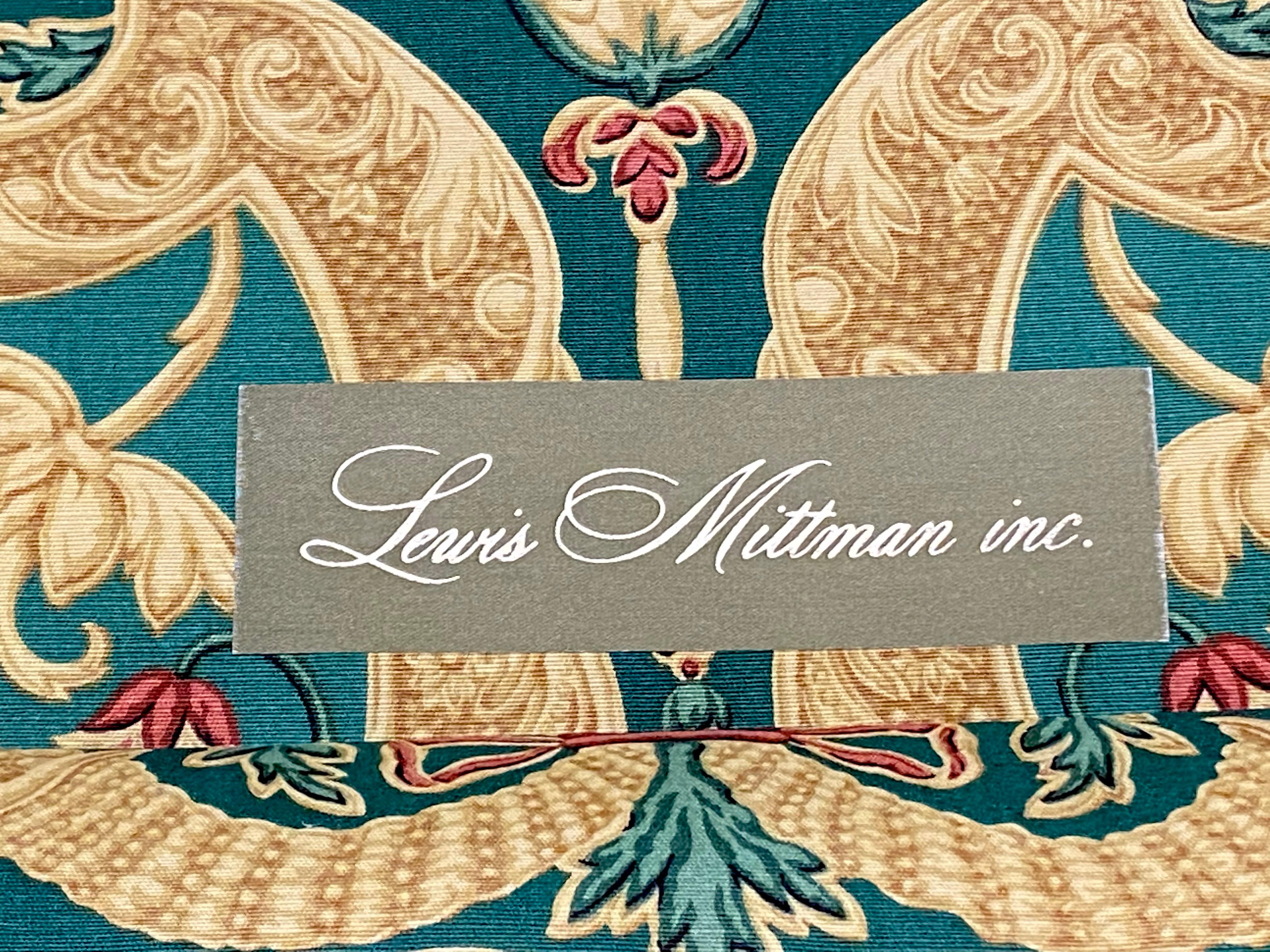 Pair of Milo Baughman Style Lewis Mittman Upholstered Swivel Armchairs 3