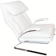 Pair of Milo Baughman Style Lounge Chair