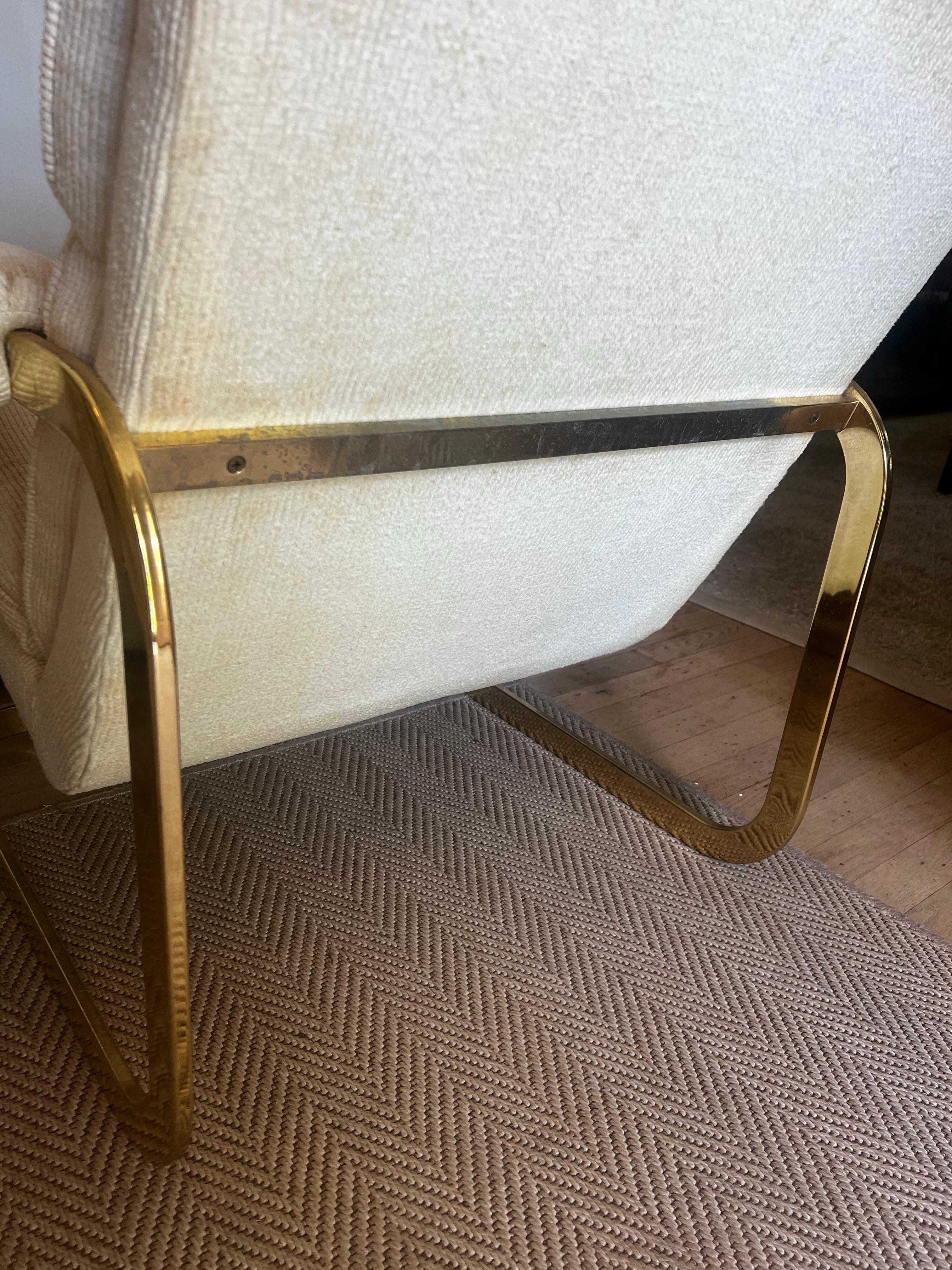 Paire de fauteuils de salon de style Milo Baughman en vente 9
