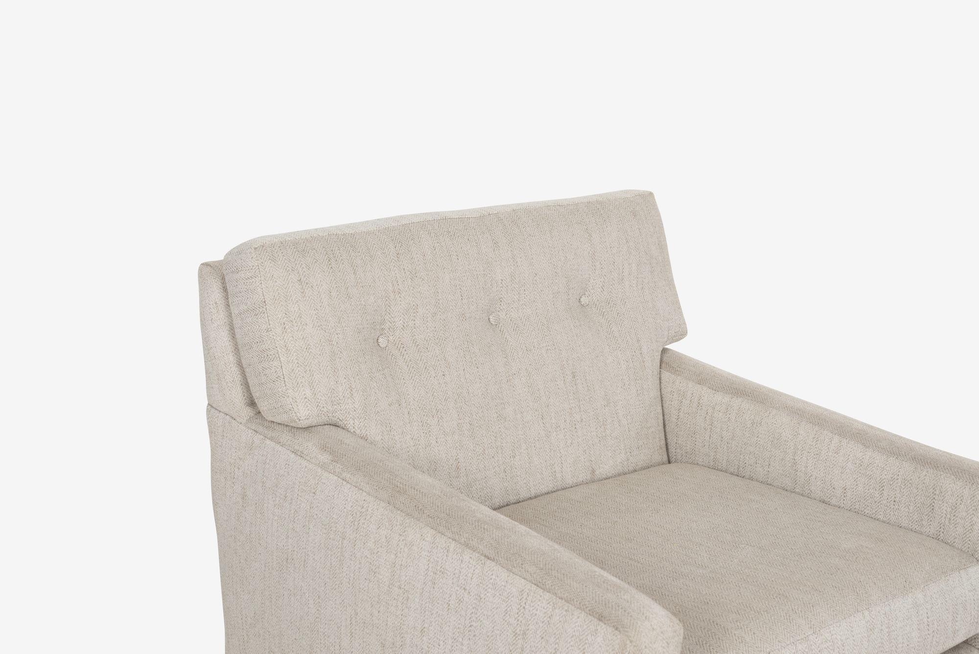 Paar Milo Baughman Stil Lounge Stühle im Angebot 2