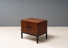 Pair of Milo Baughman Walnut Nightstands