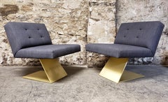 Pair of Milo Baughman "Z" Chairs for Thayer Coggin