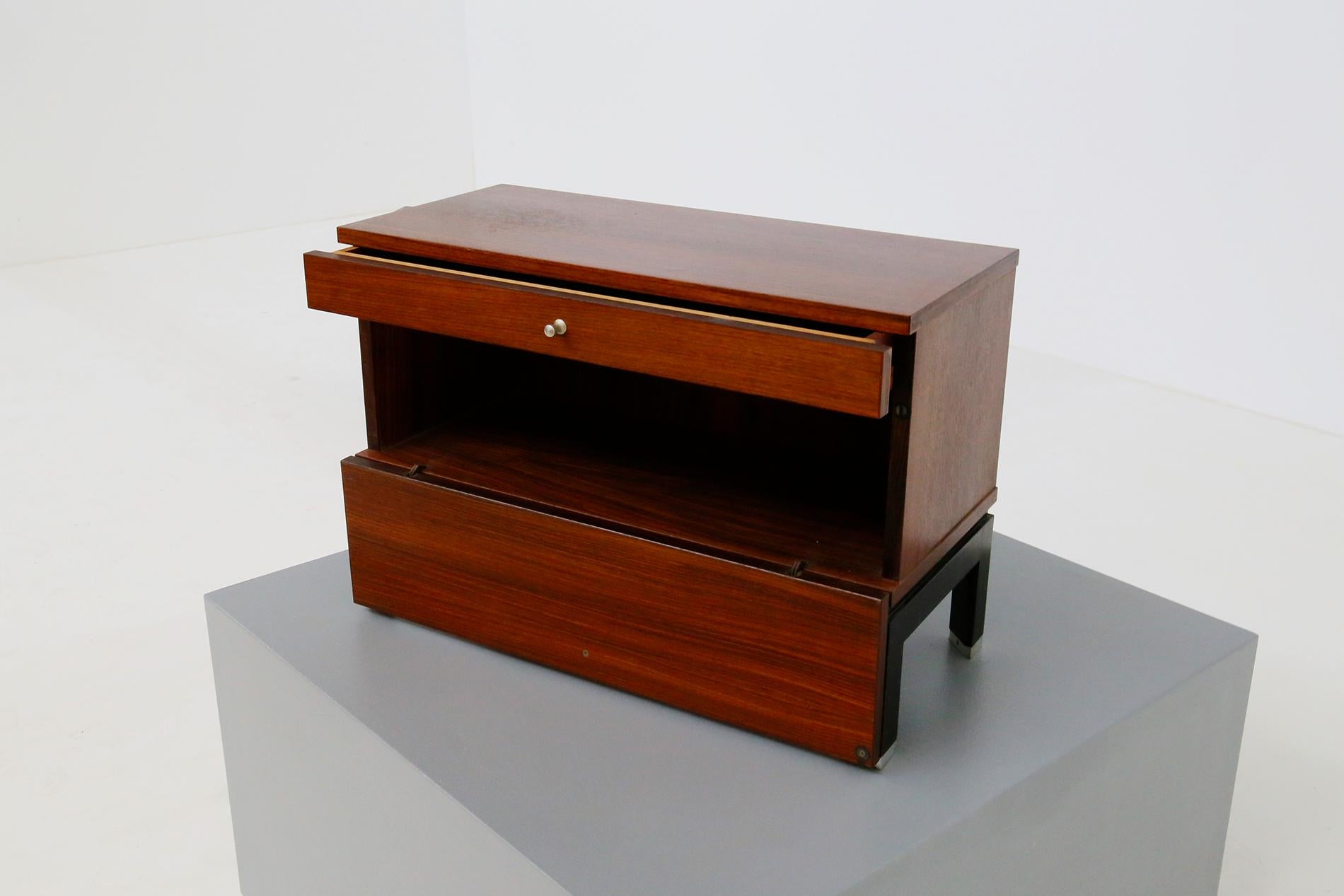 Pair of Bedside by MiM in Wood, 1960s 3