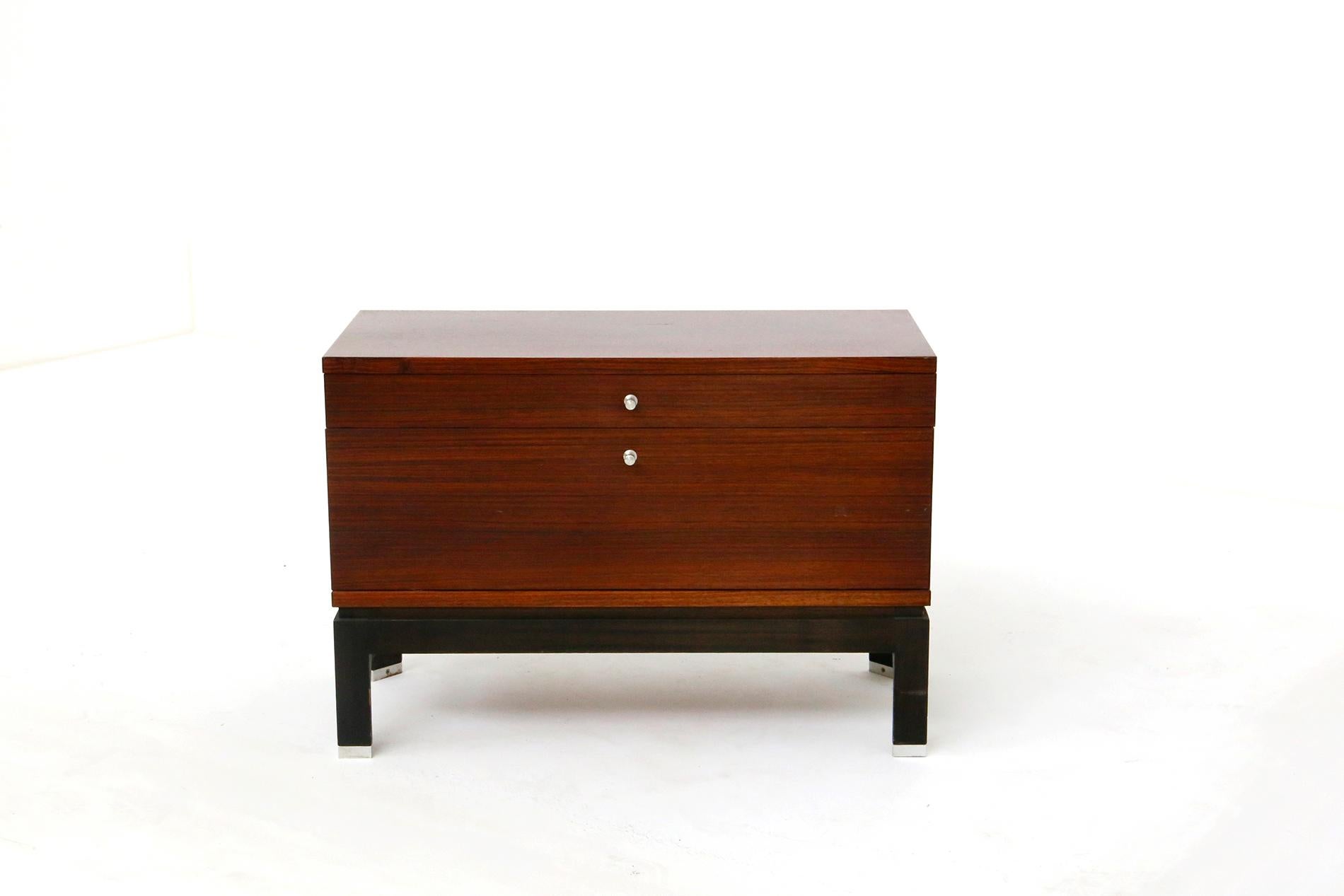 Mid-20th Century Pair of Bedside by MiM in Wood, 1960s