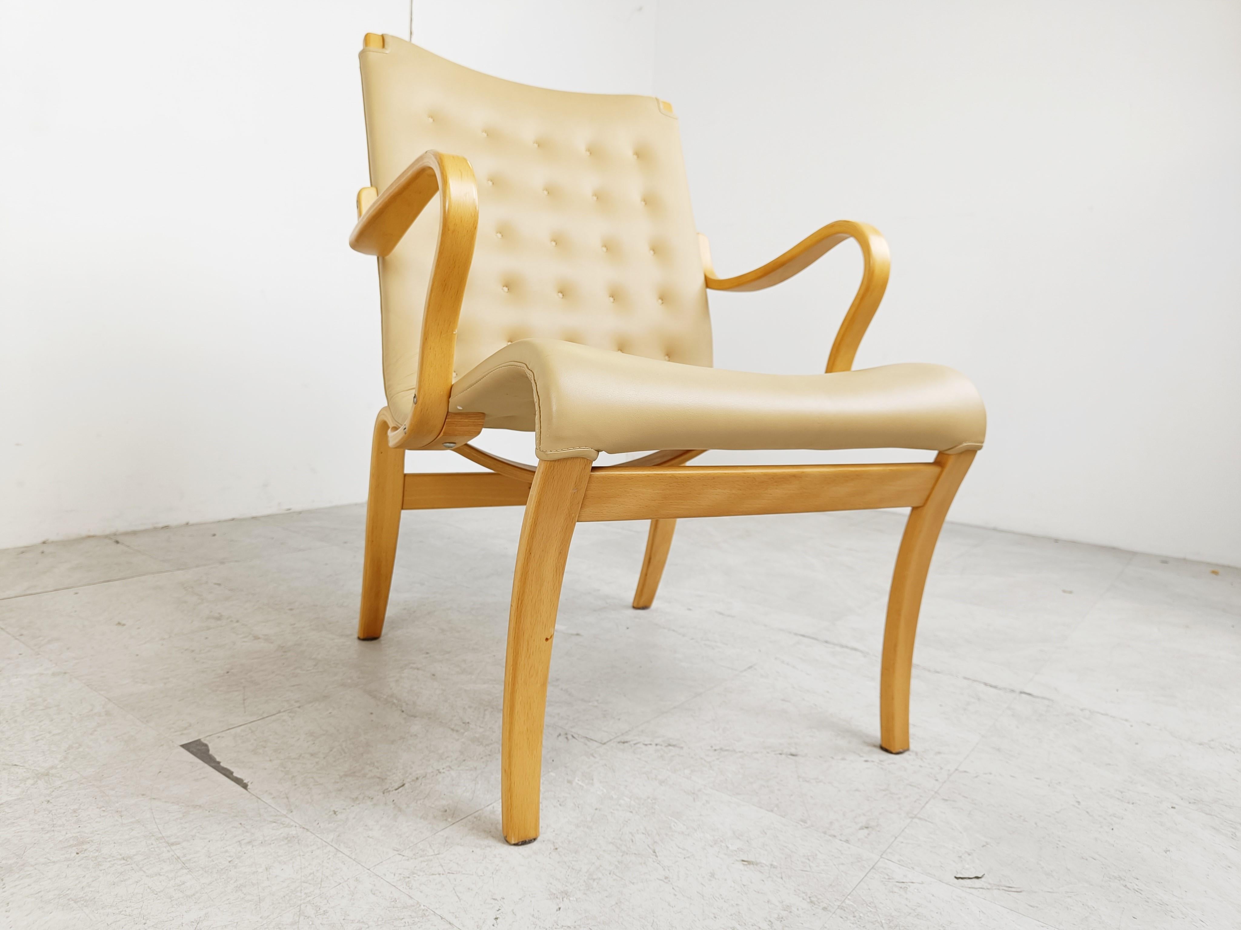 Pair of Mina Armchairs by Bruno Mathsson, 1960s 1