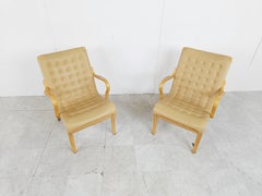 Pair of Mina Armchairs by Bruno Mathsson, 1960s