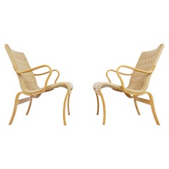 Pair of Mina Armchairs by Bruno Mathsson, 1960s