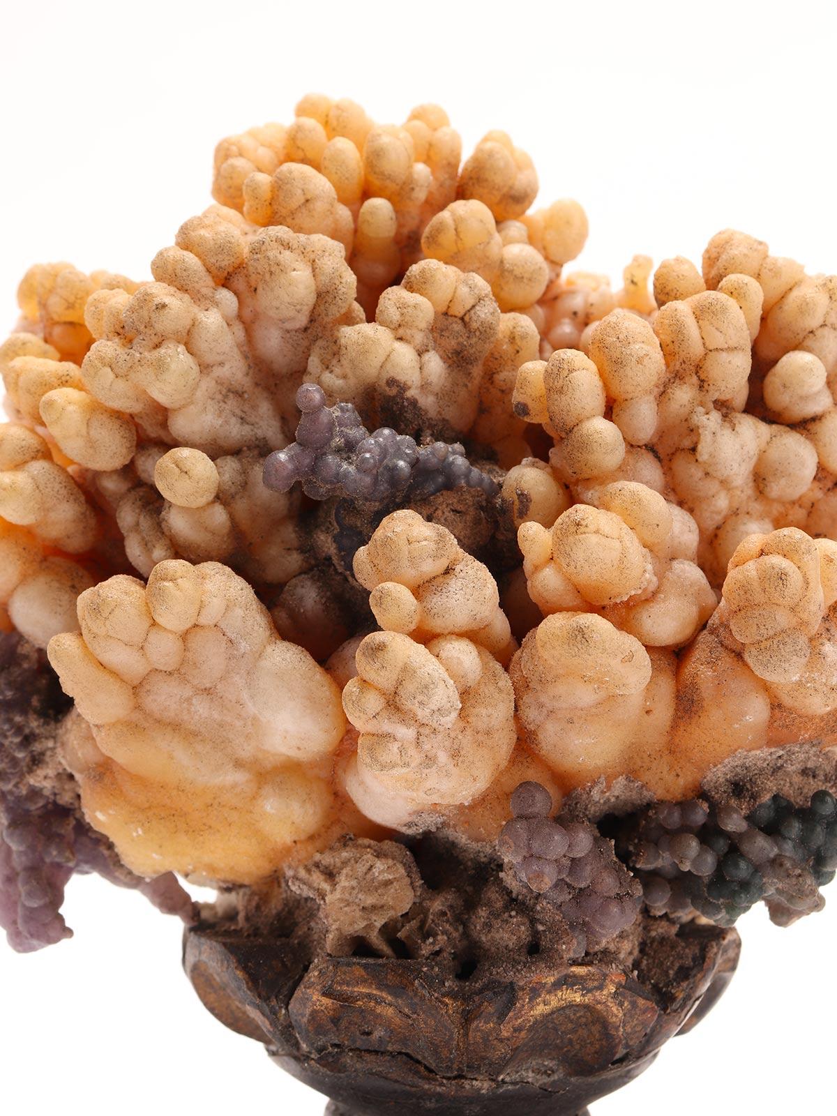 Pair of Mineral Specimen: Calcite Flowers and Pyromorphite Crystals, Italy 1880 For Sale 2