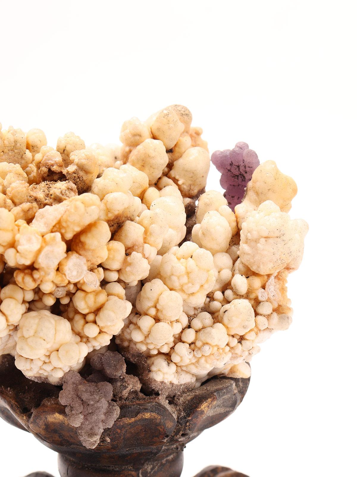 Pair of Mineral Specimen: Calcite Flowers and Pyromorphite Crystals, Italy 1880 For Sale 3