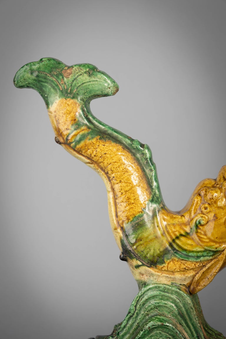 Pair of Ming Dynasty Fish Roof Tiles, circa 1600 For Sale at 1stDibs