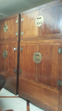 Pair of Ming Dynasty Pearwood Chest on Chest Cabinets