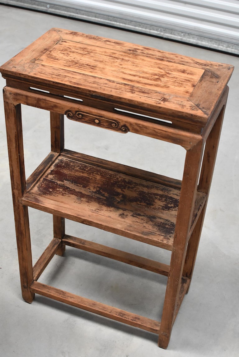 Pair of Ming Style Chinese Antique Side Tables at 1stDibs