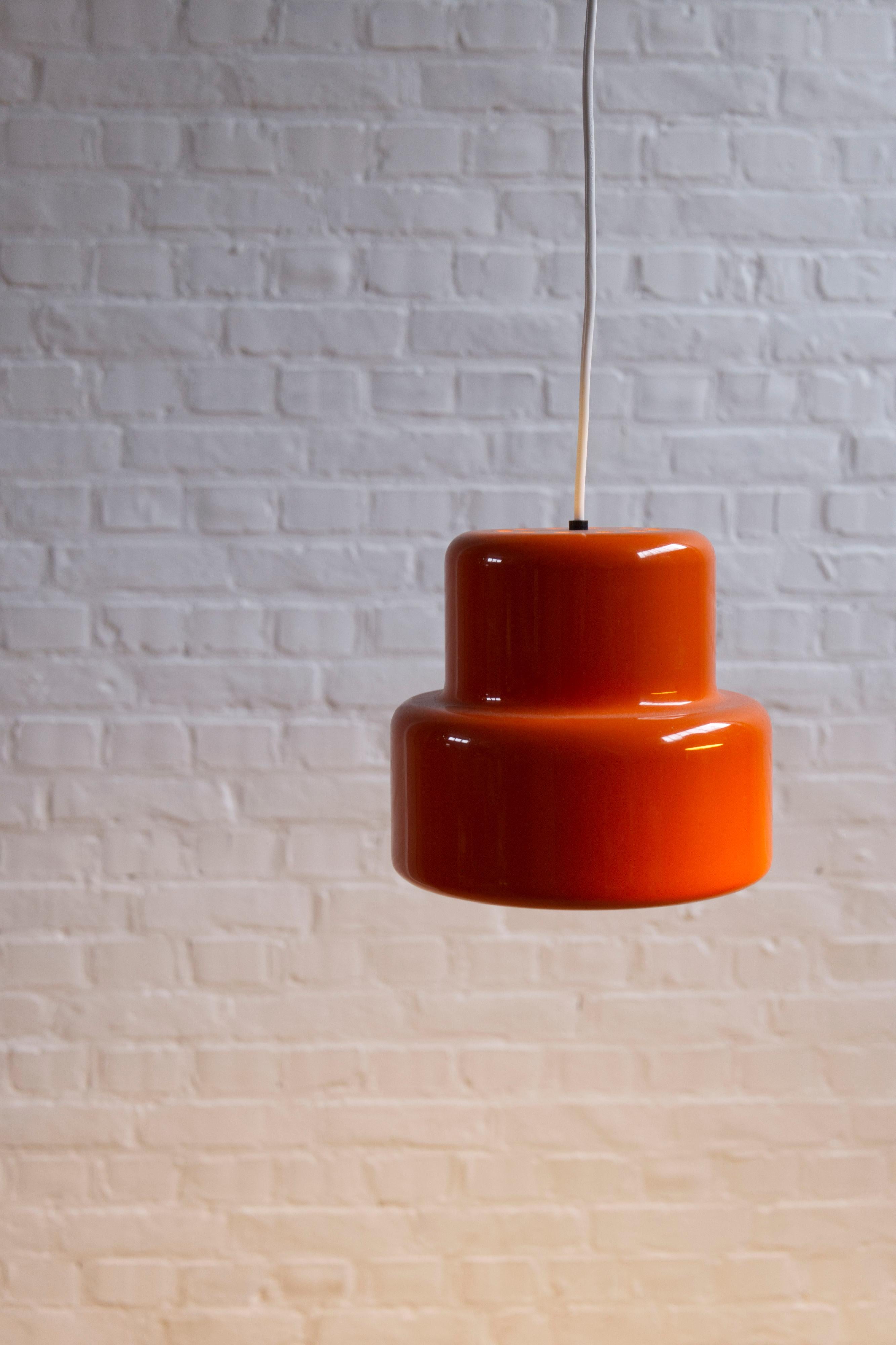 Pair of Mini-Poker Pendant Lamp by Jo Hammerborg for Fog & Mørup, Denmark, 1960s in vendita 7