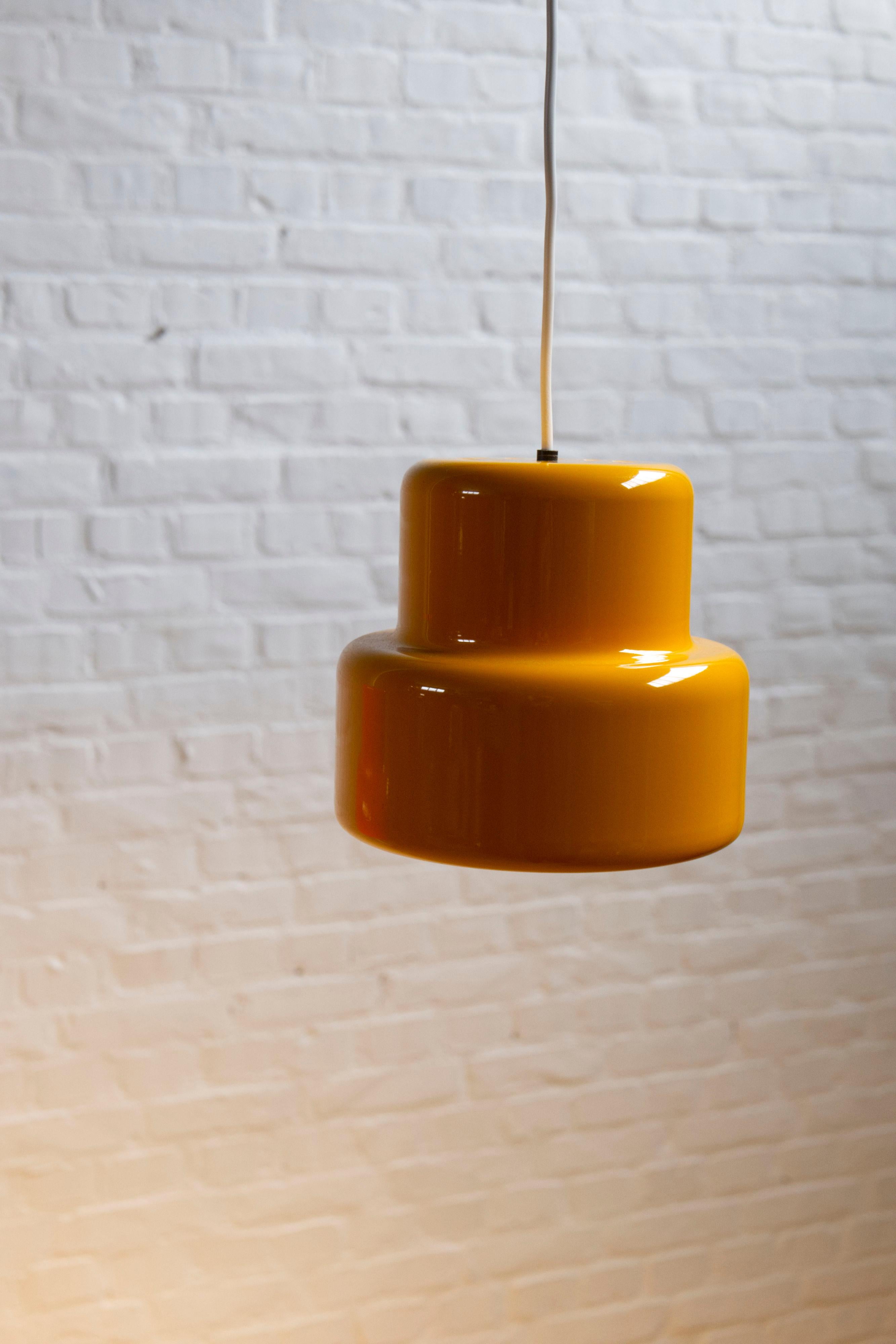 Pair of Mini-Poker Pendant Lamp by Jo Hammerborg for Fog & Mørup, Denmark, 1960s in vendita 8