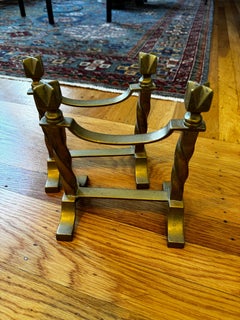 Pair of Miniature 19th Century English Fireplace Chenets