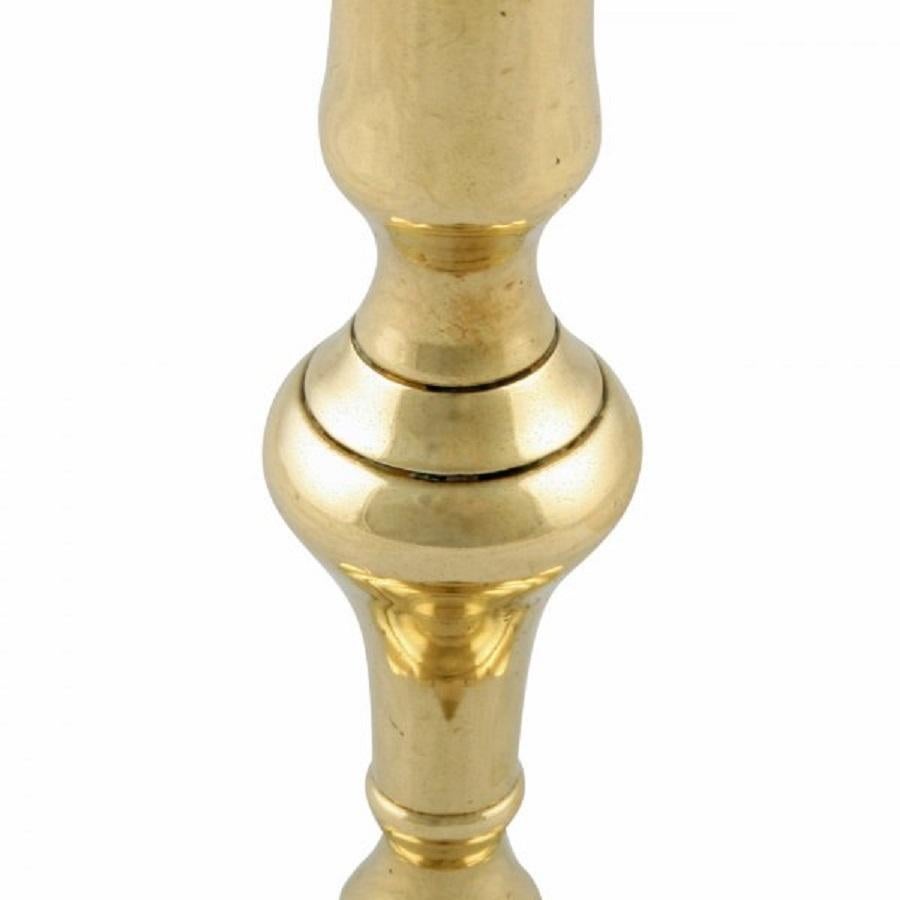 Pair of Miniature Brass Candlesticks, 19th Century In Good Condition For Sale In London, GB