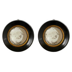 Paire de miroirs convexes italiens miniatures