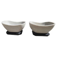 Pair of Miniature Marble Bathtubs, Italy, 1950s