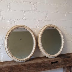 Pair of Miniature Oval Mirrors