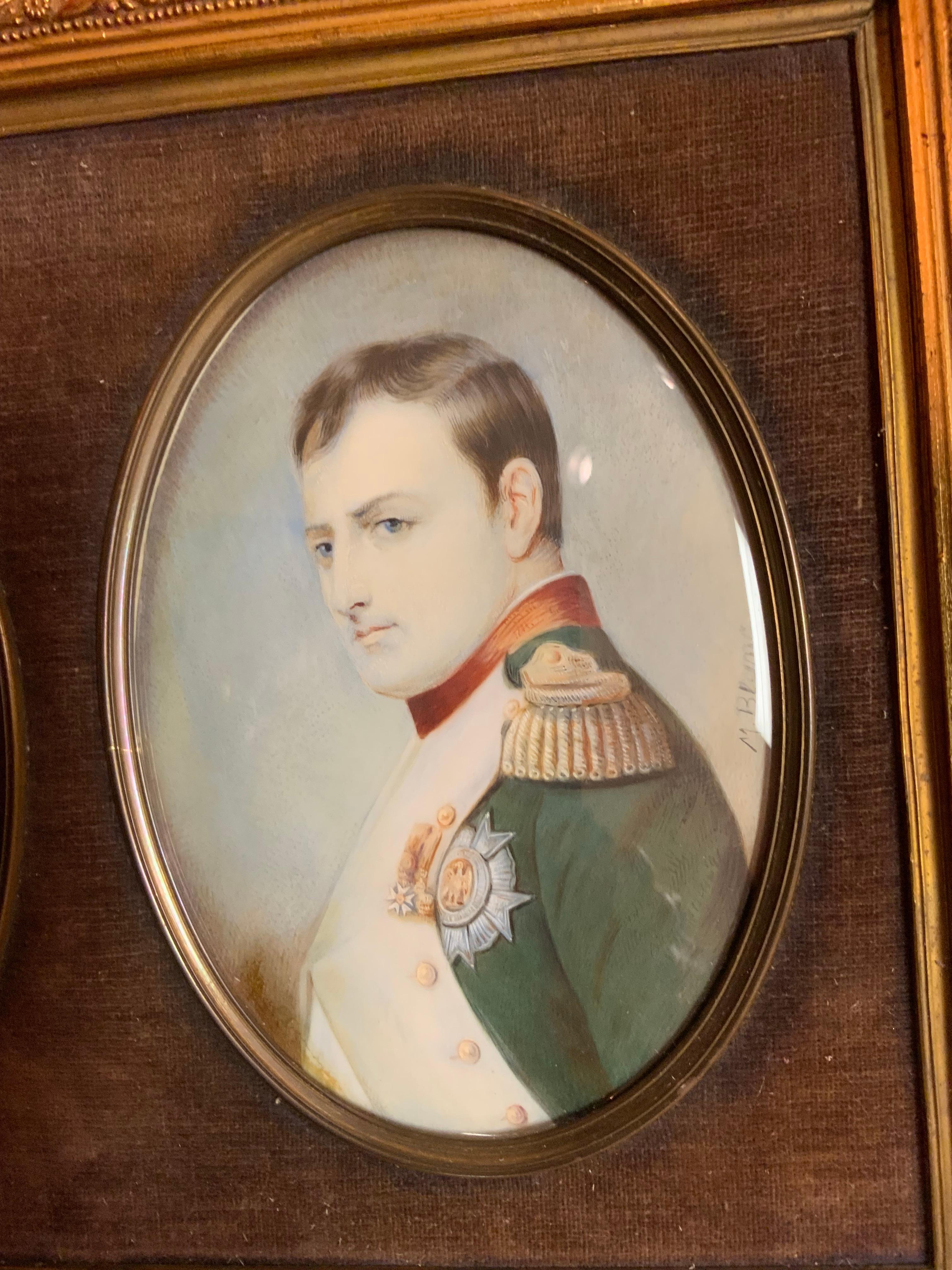 Paar Miniaturbilder auf Porzellan von Napoleon und Josephine im Angebot 5