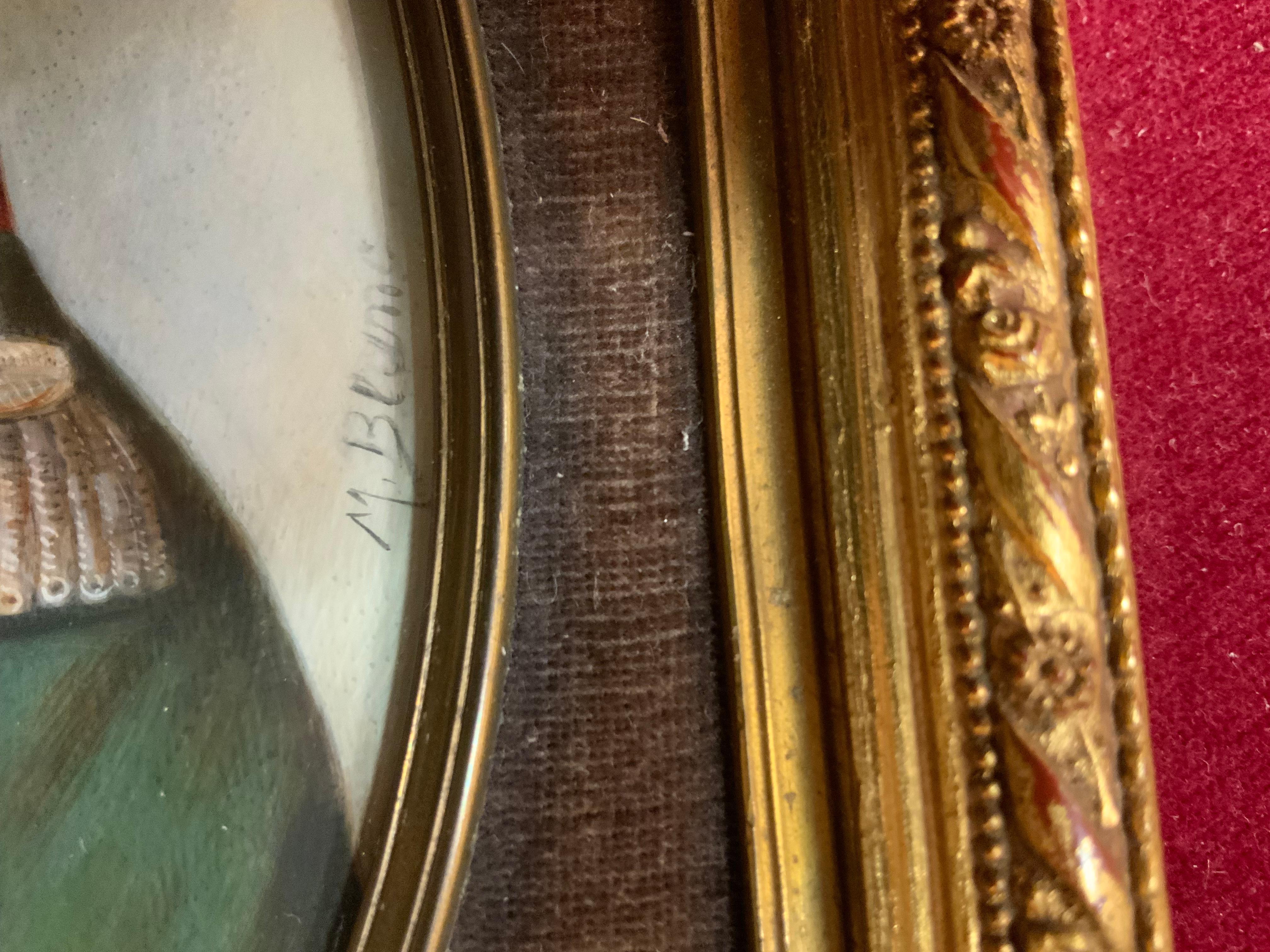 Paar Miniaturbilder auf Porzellan von Napoleon und Josephine im Angebot 2