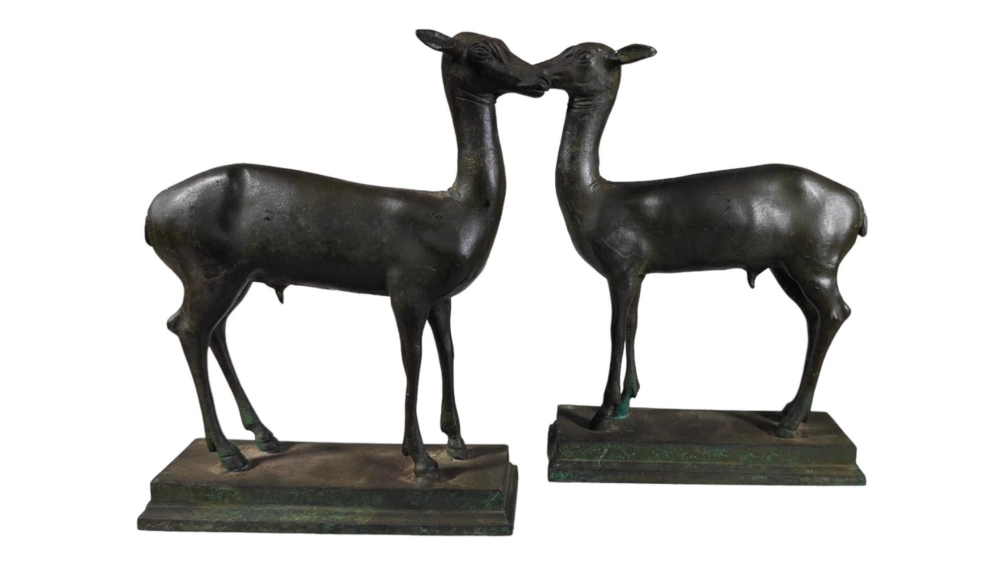 Pair Of Miniature Pompeian Deer From Herculaneum 5