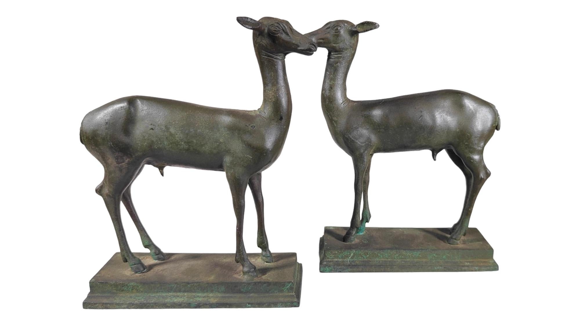 Pair Of Miniature Pompeian Deer From Herculaneum 7
