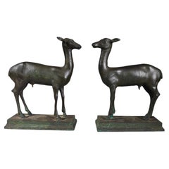 Pair Of Miniature Pompeian Deer From Herculaneum