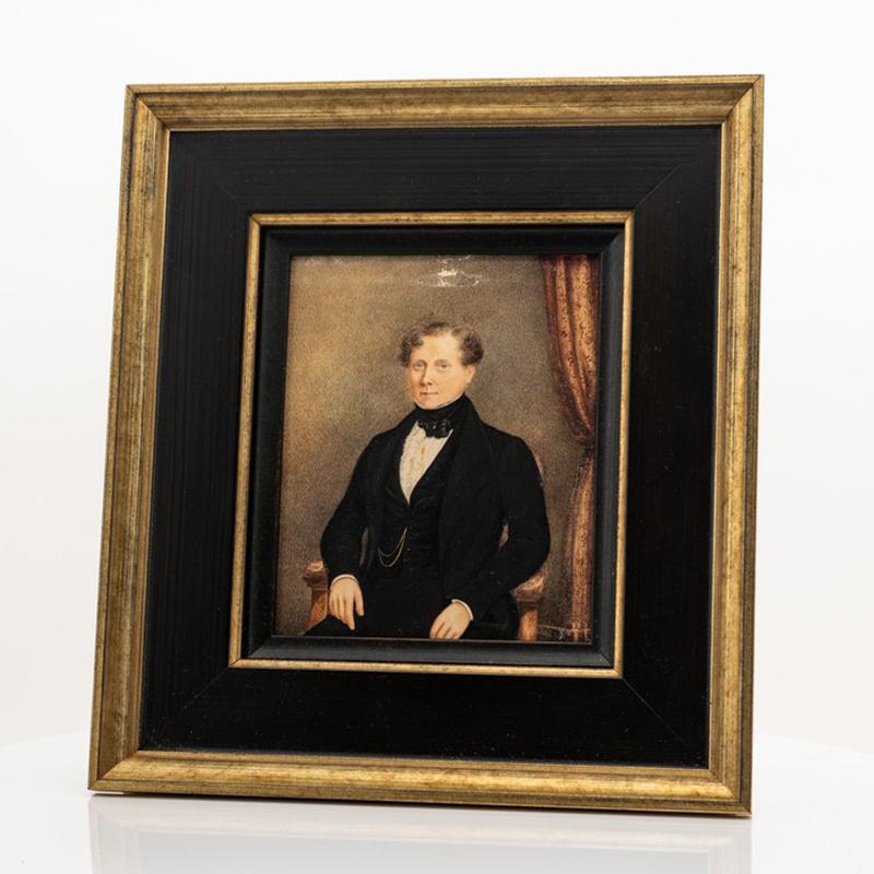 These miniature portraits are from the personal art collection of the late Italian designer Gianni Versace.

The portraits were last offered by Sotheby’s London in the March 18, 2009 sale of Paintings, Furniture and Works of Art From The