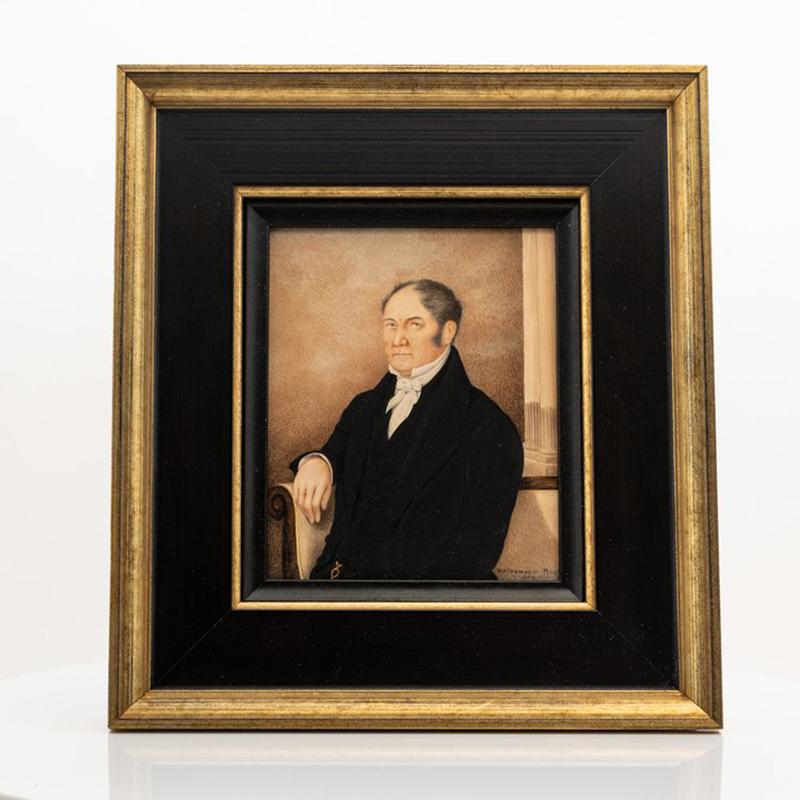 Late Victorian Pair of Miniature Portraits, Ex Sotheby’s, Personal Collection of Gianni Versace