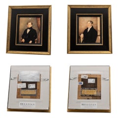 Antique Pair of Miniature Portraits, Ex Sotheby’s, Personal Collection of Gianni Versace