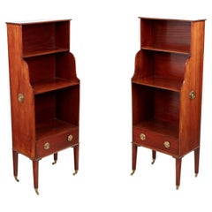 Pair of Miniature Waterfall Bookcases