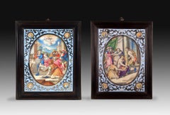 Pair of Miniatures, Frans van de Casteele 'Kasteels' aka Francesco da Castello