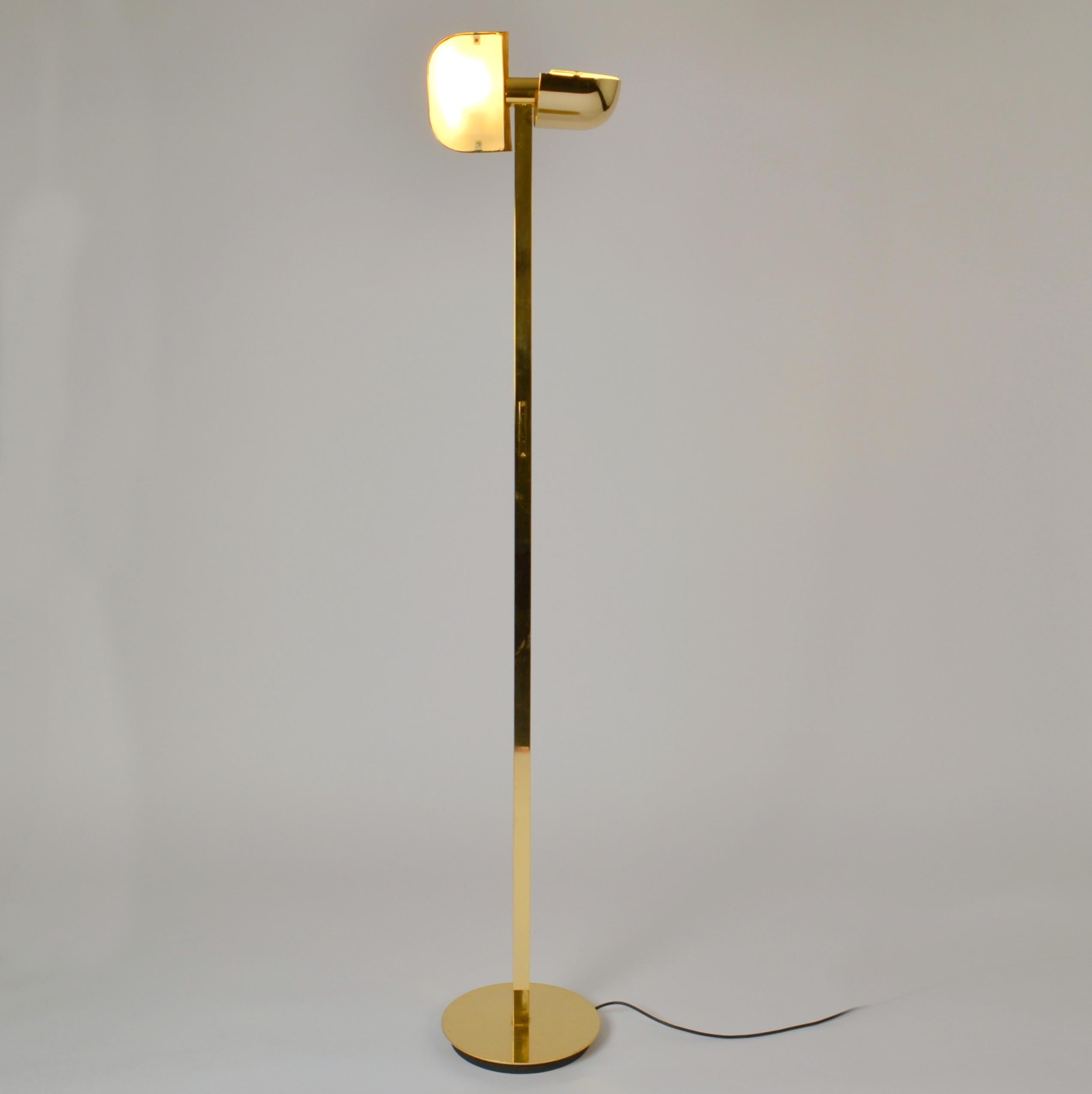 Mid-Century Modern Lampadaires minimalistes avec abat-jours pivotants articulés en vente