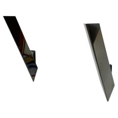 Coppia di lampade da parete minimaliste in cromo di Kalmar, Austria, circa 1970