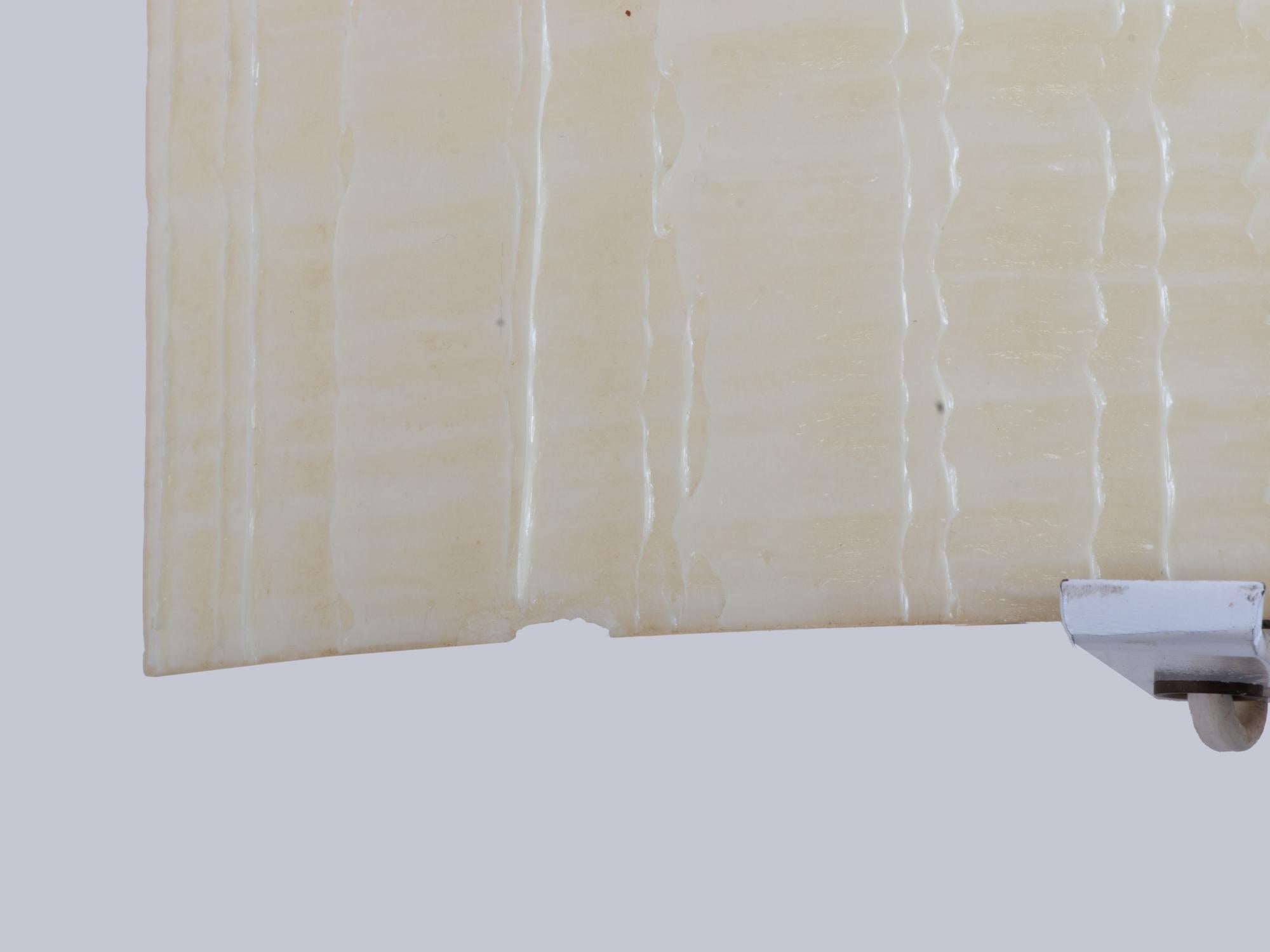 Mid Century Minimalist Fiberglass Wall Sconce, Set of 2 For Sale 1
