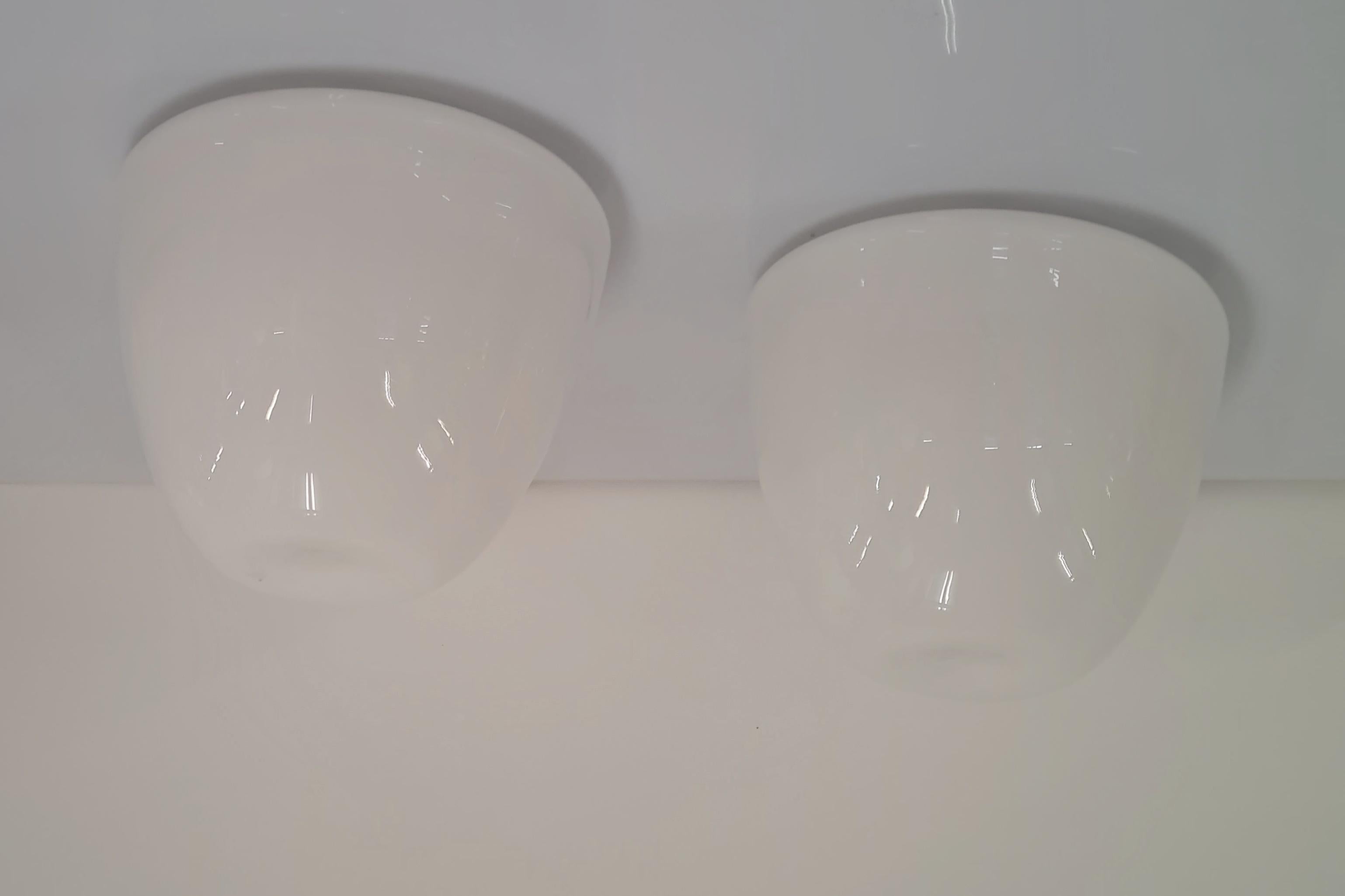 Pair of Minimalist Gunnel Nyman Ceiling Lamps for Idman For Sale 2