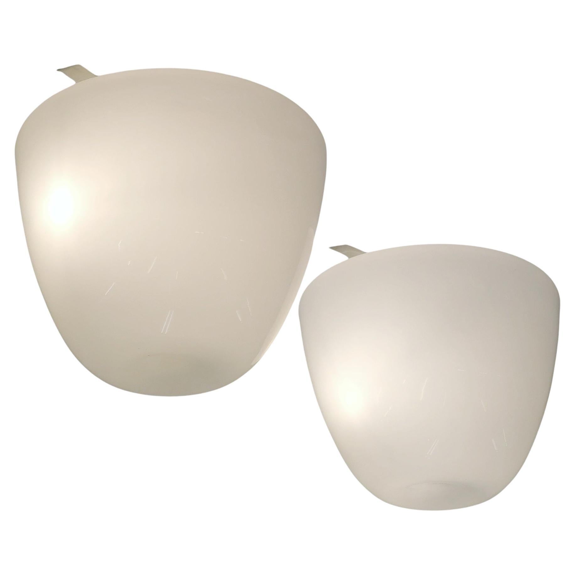 Pair of Minimalist Gunnel Nyman Ceiling Lamps for Idman